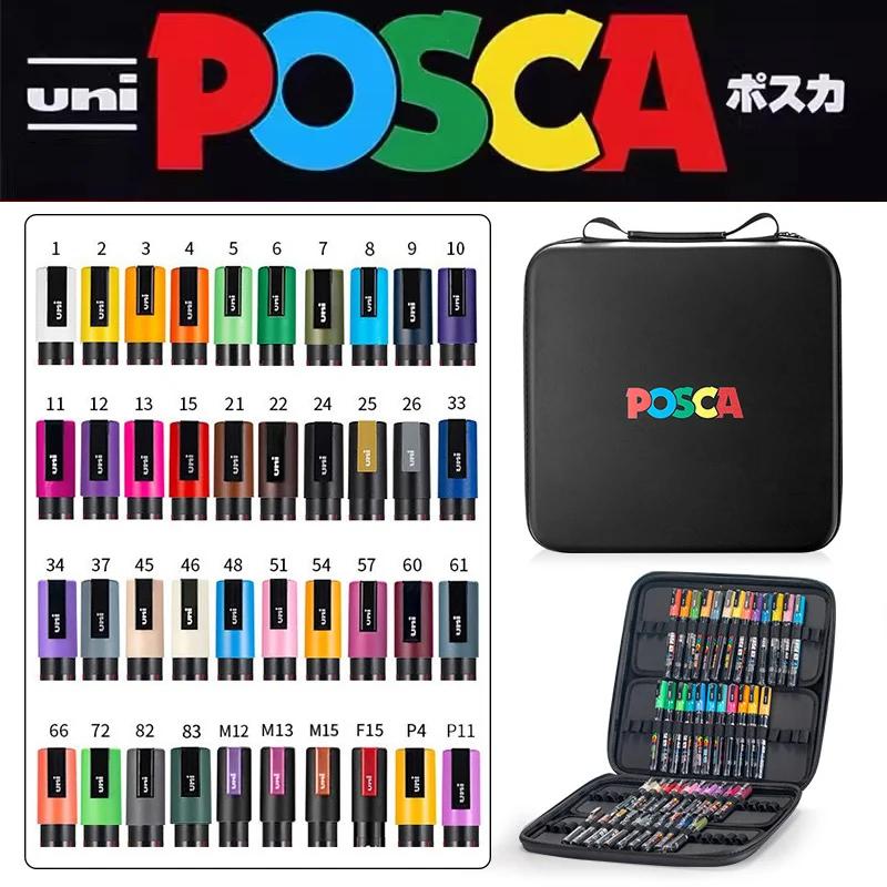 POSCA    Ŀ  Ǯ ÷ Ʈ PC-1M PC-3M PC-5M 36pcs/44pcs/40pcs   POSCA Ŀ ׸
